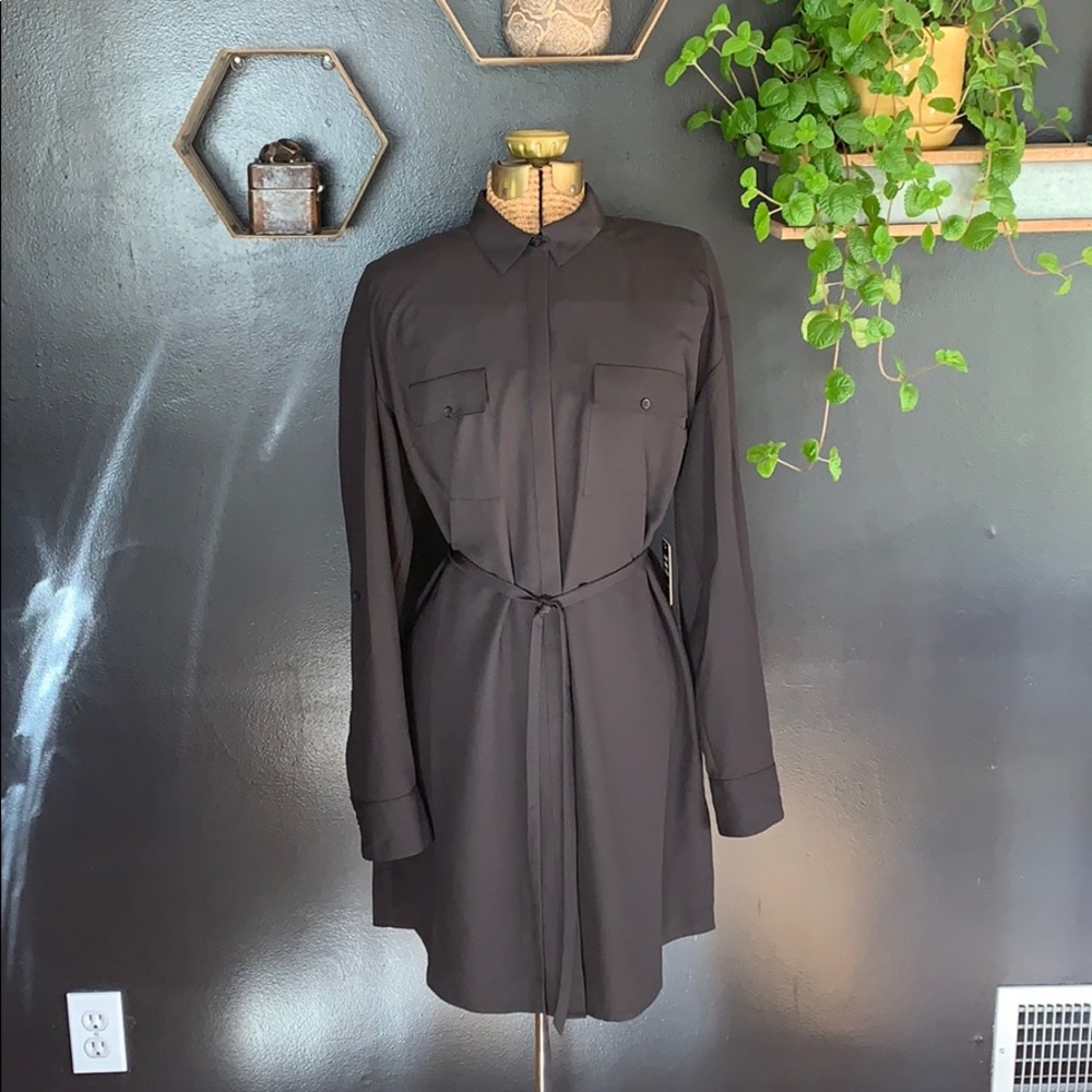 Express black shirt dress